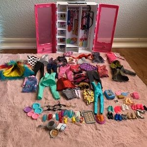 Barbie Closet w/ Clothing & Accessories